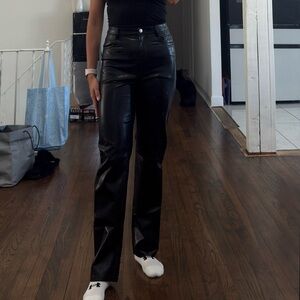 Wilfred Black Straight Leg Pants